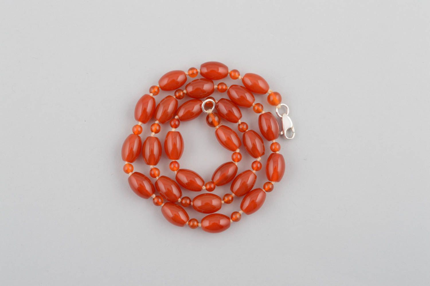 Handmade beads design bead necklace jewelry with cornelian design necklace photo 2