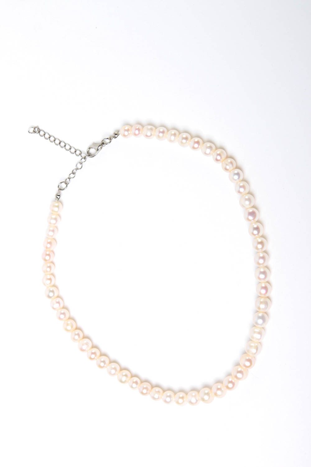 Collar original de perlas del río bisutería artesanal regalo para mujer foto 2