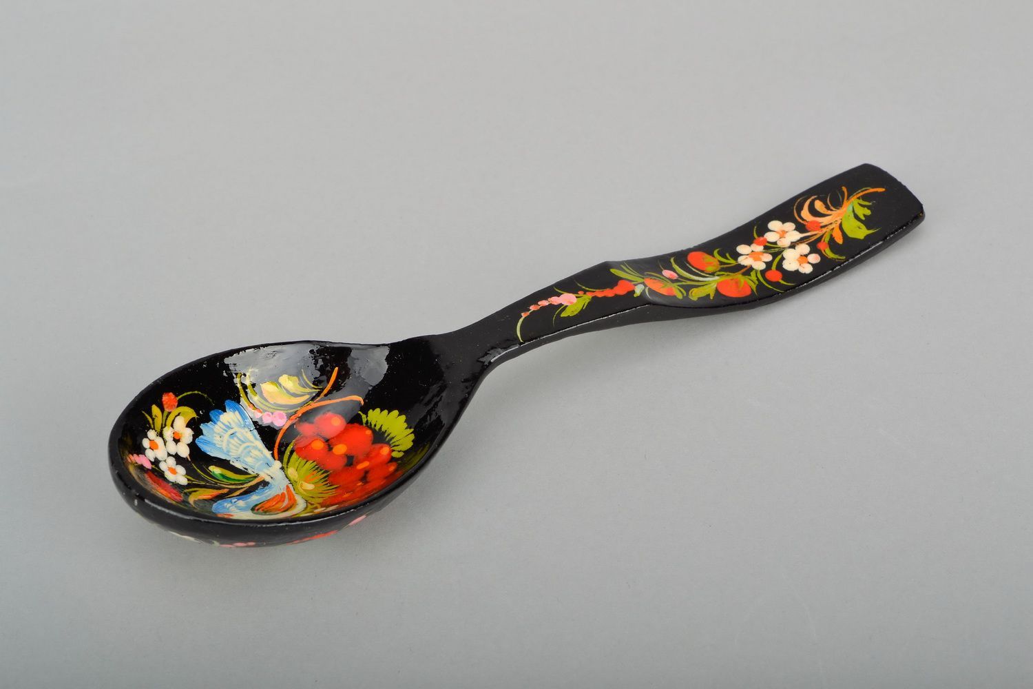 Painted wooden spoon photo 2
