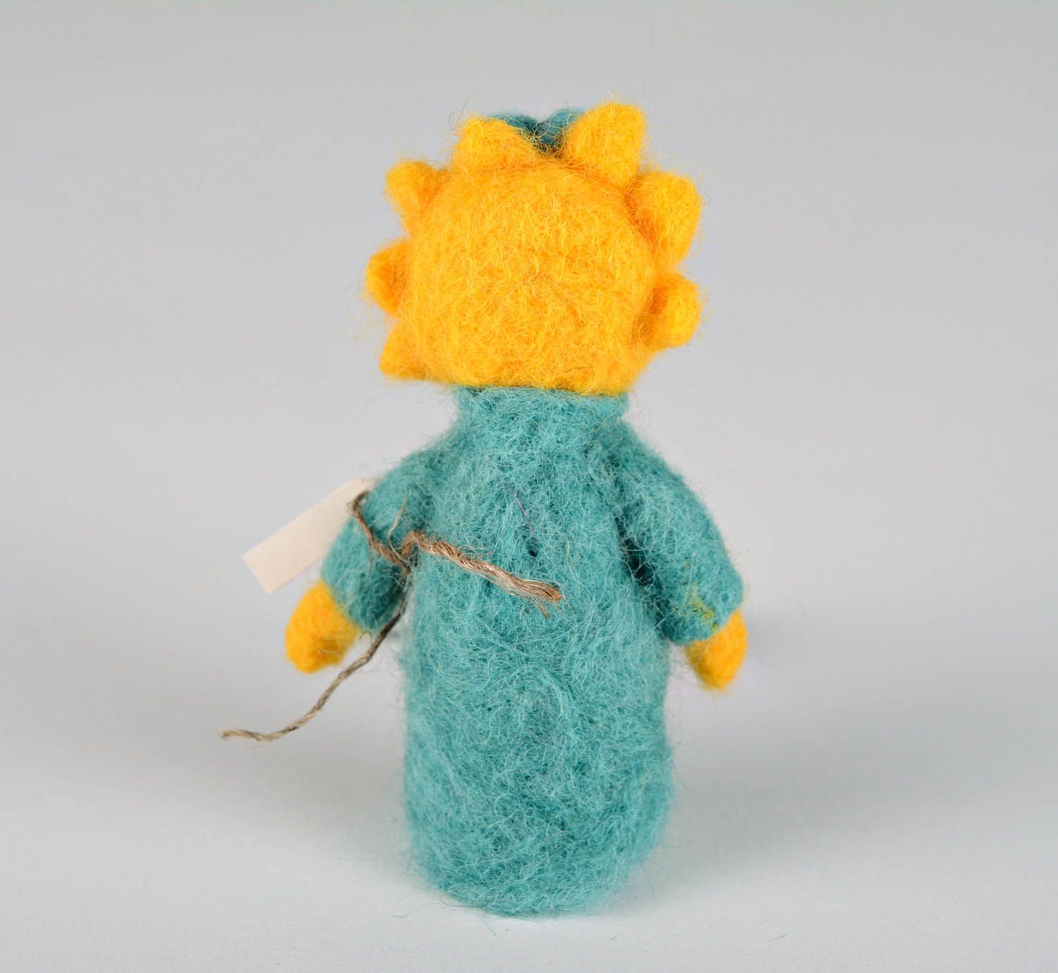 Toy made of wool using felting technique photo 5
