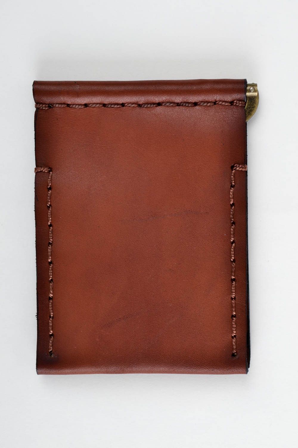 Stylish handmade leather wallet money clip gentlemen only fashion accessories photo 5