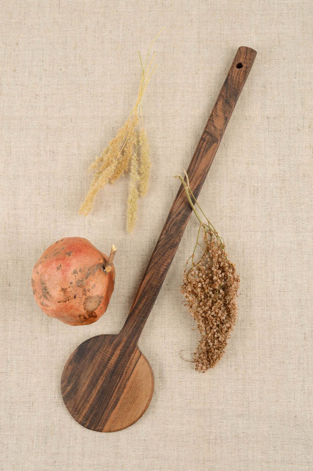 Handmade origineller Pfannenwender aus Holz Küchen Zubehör Holz Küchenhelfer foto 1