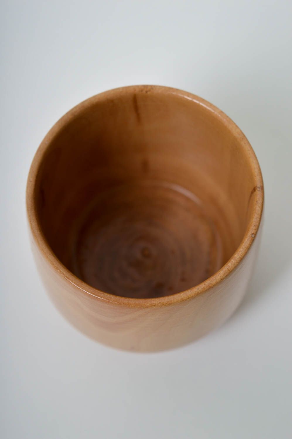 Экологическая посуда ручной работы деревянный стакан столовая посуда 150 мл фото 4