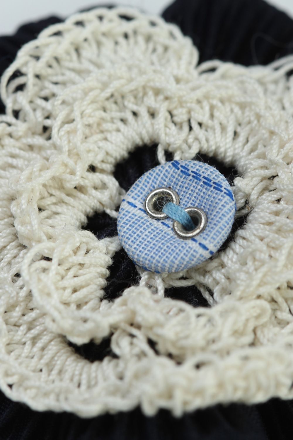 Handmade crochet flower jewelry findings jewelry making supplies small gifts photo 4