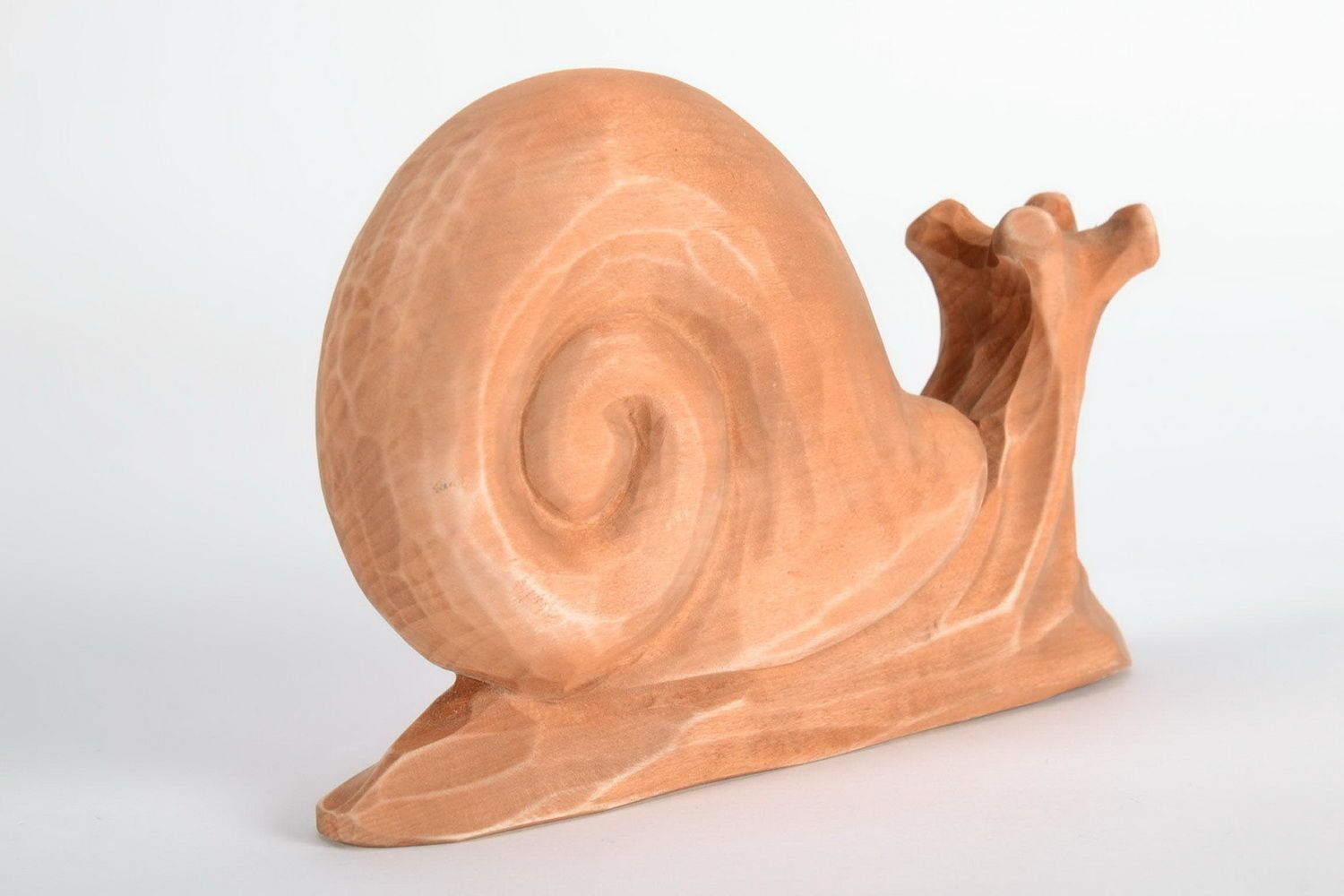 Escargot déco fait main Statuette en bois érable design Déco maison sculptée photo 4