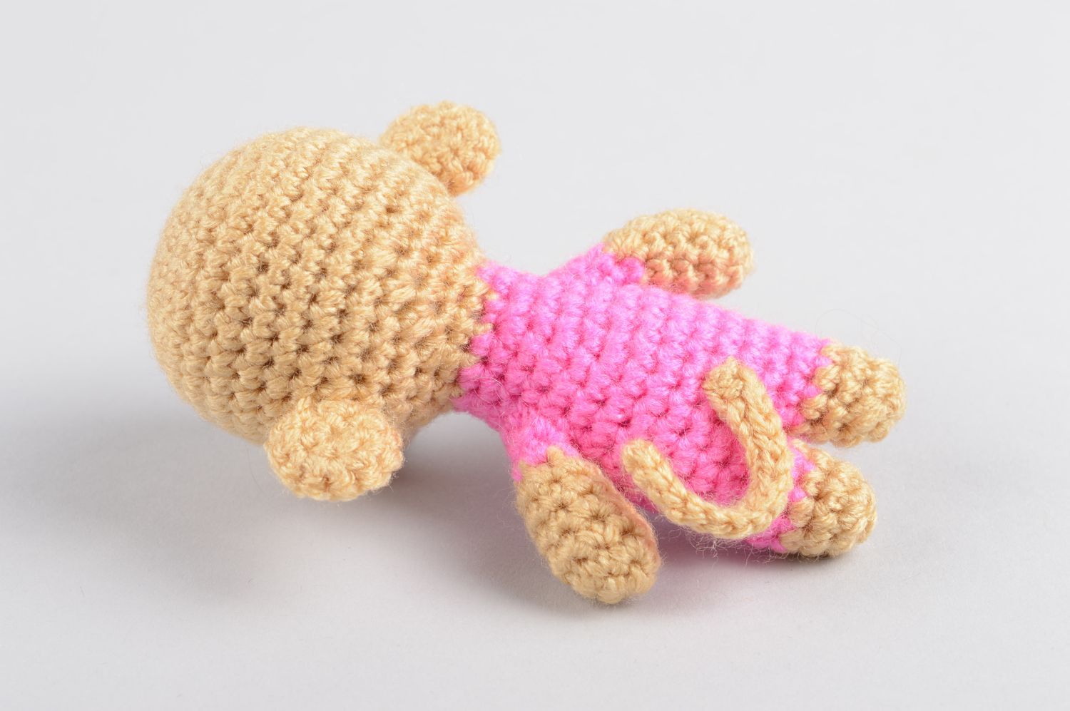 Plüsch Affe handmade süßes Geschenk für Kinder Häkel Kuscheltier aus Acryl foto 4