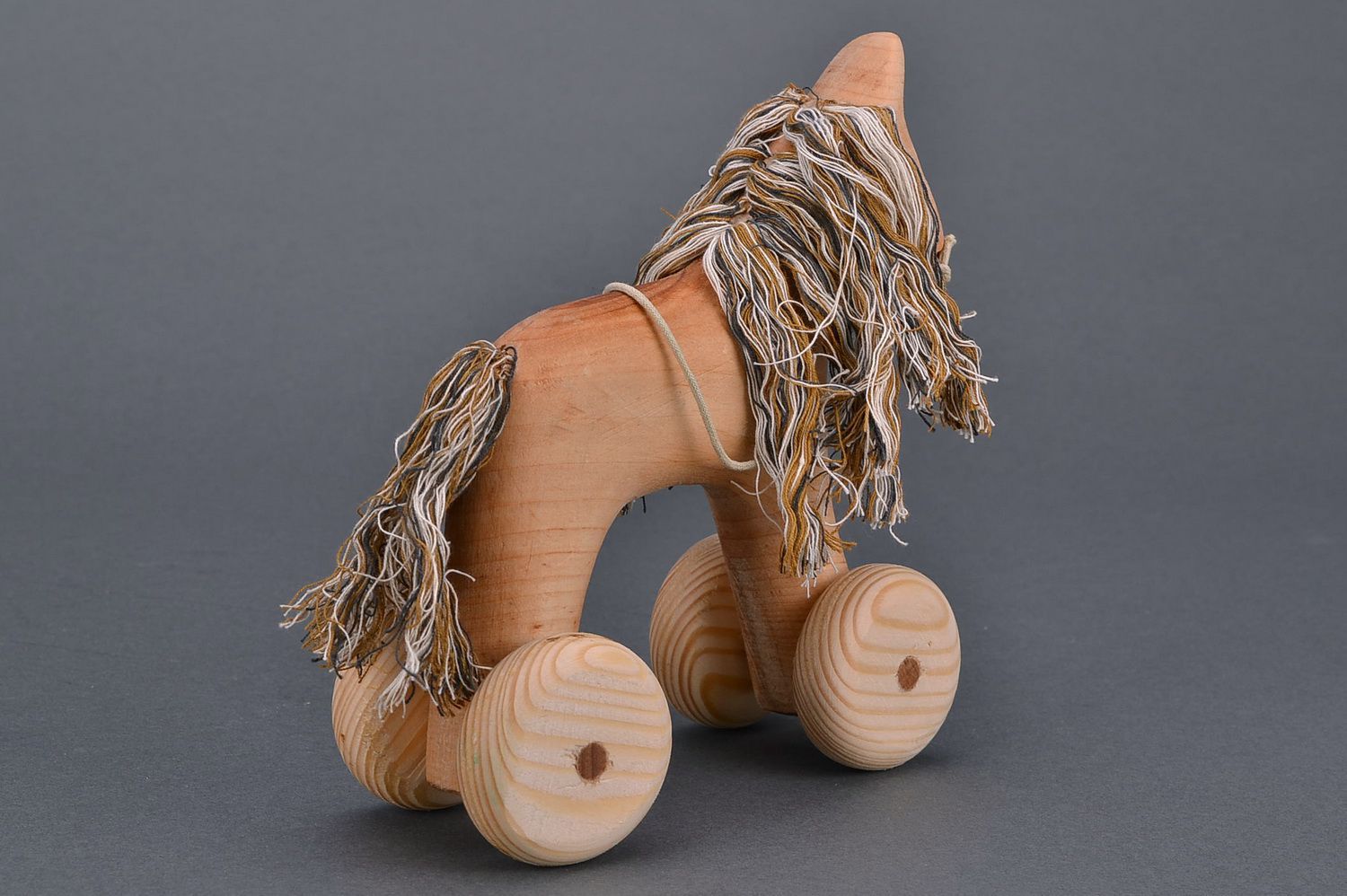 Wooden small horse photo 2