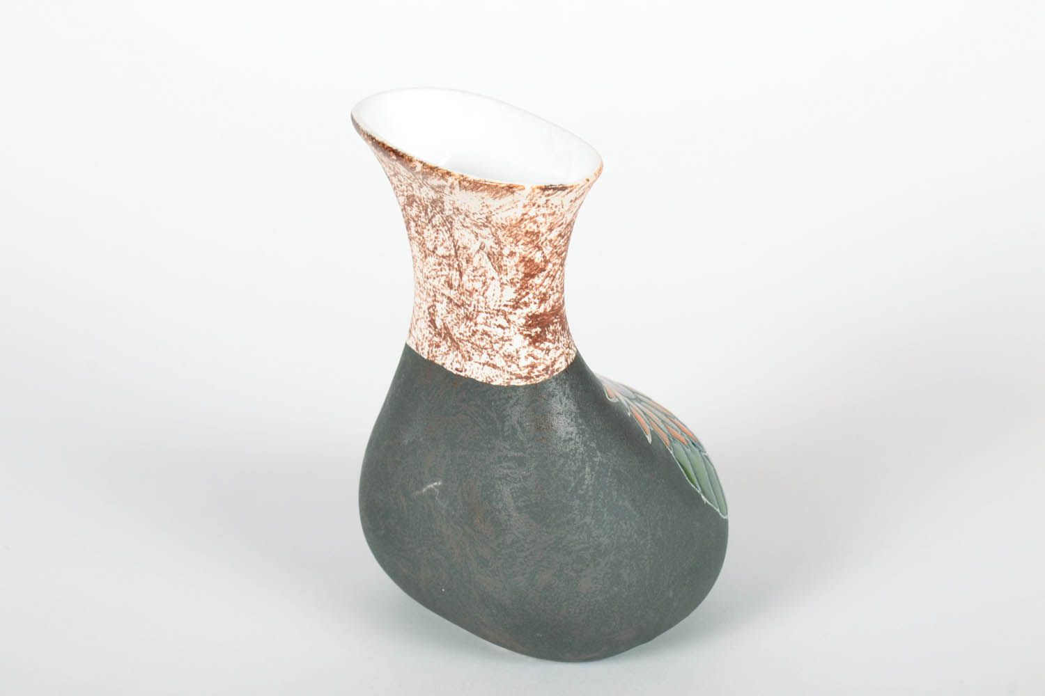 Vase de l'argile Tournesol photo 5