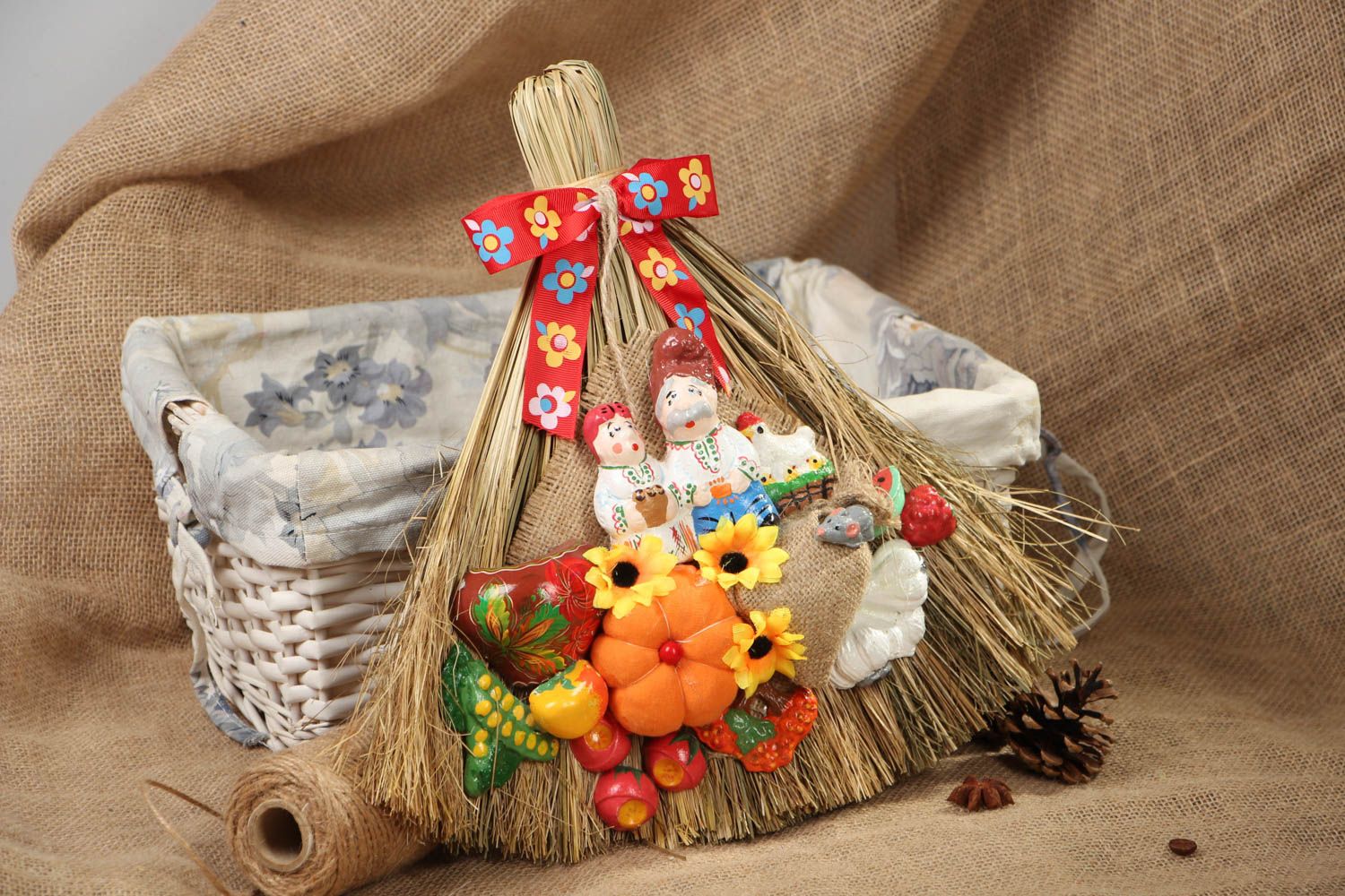 Slavic souvenir Decorative Broom photo 4