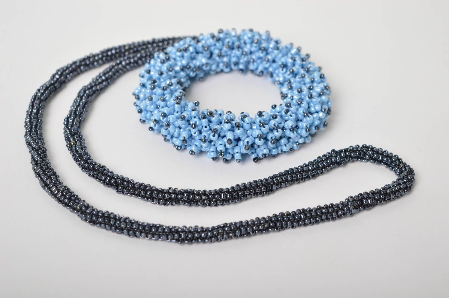 Stylish handmade beaded necklace cool jewelry woven bead necklace gifts for her photo 4