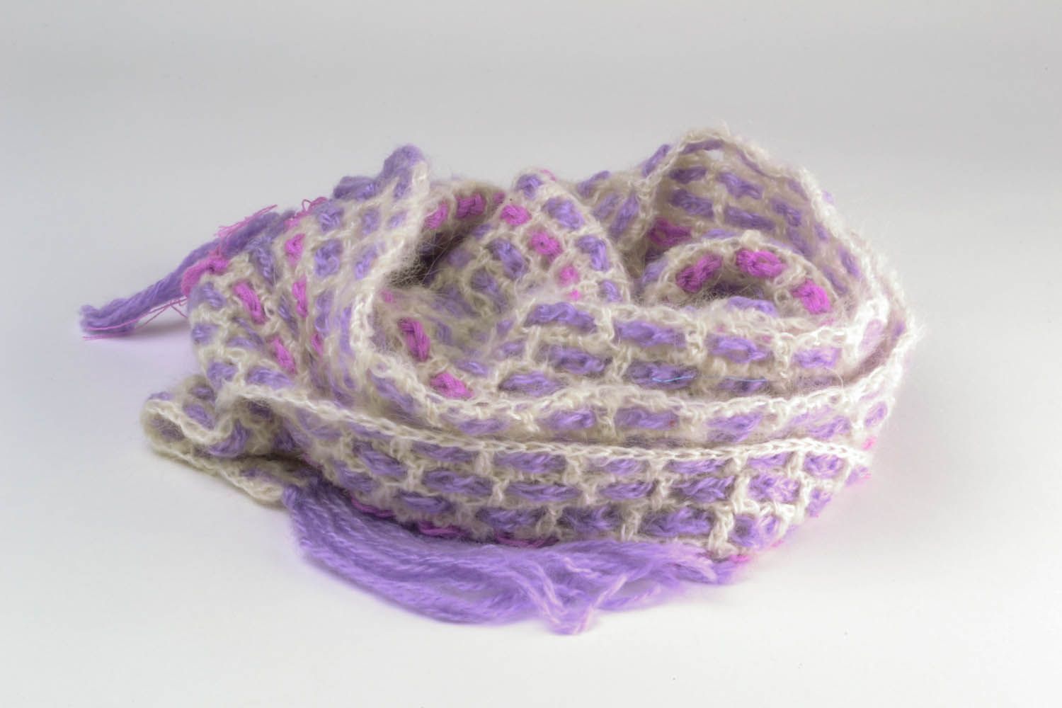 Long crochet scarf photo 3