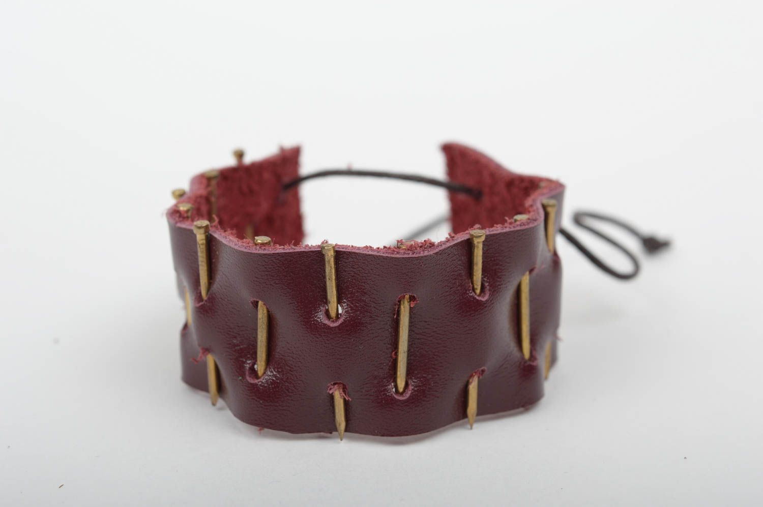 Handmade bracelet leather bracelet for women leather jewelry designer accessory photo 5