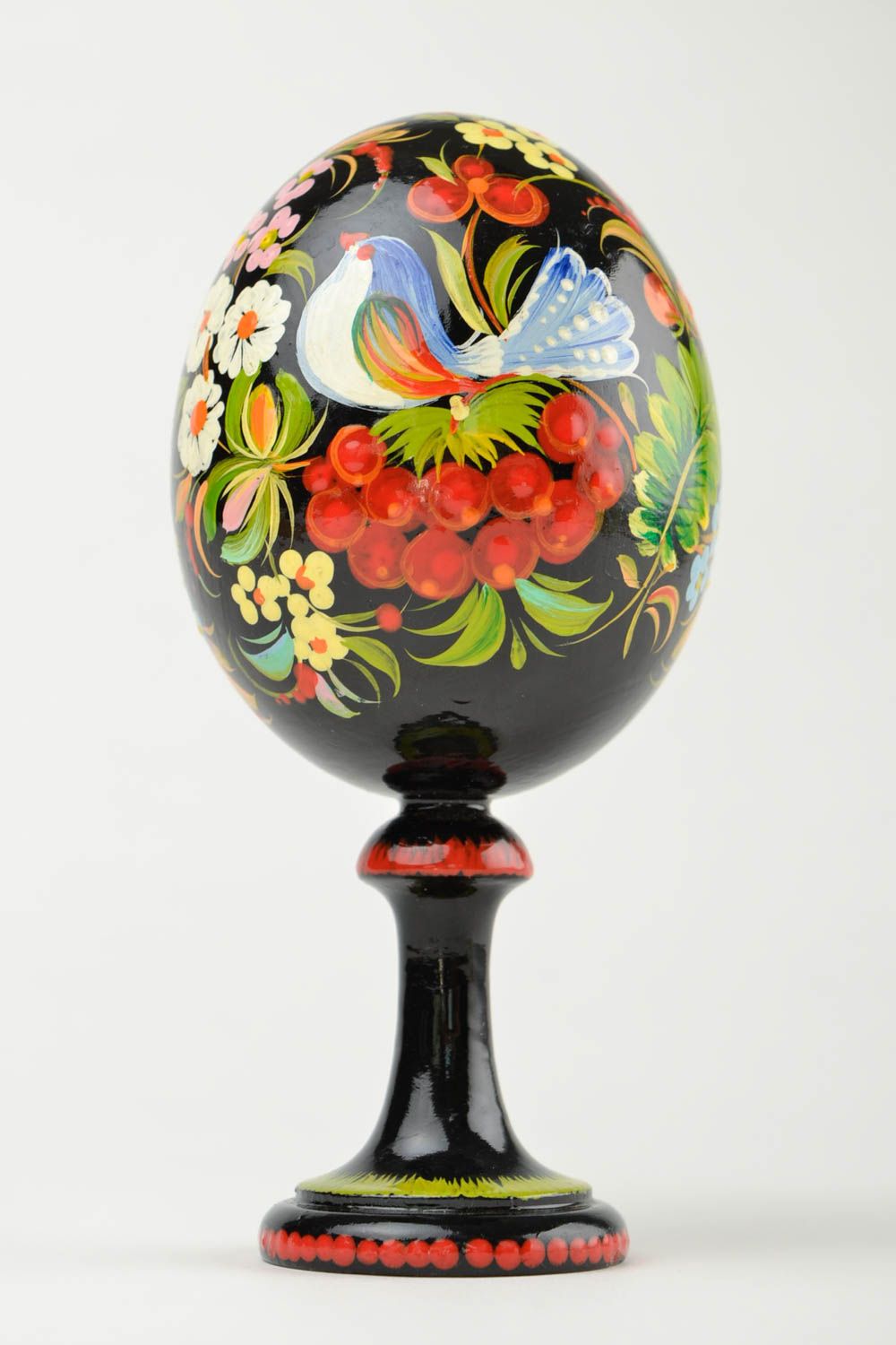 Huevo decorativo hecho a mano decoración de hogar regalo original para Pascua foto 5
