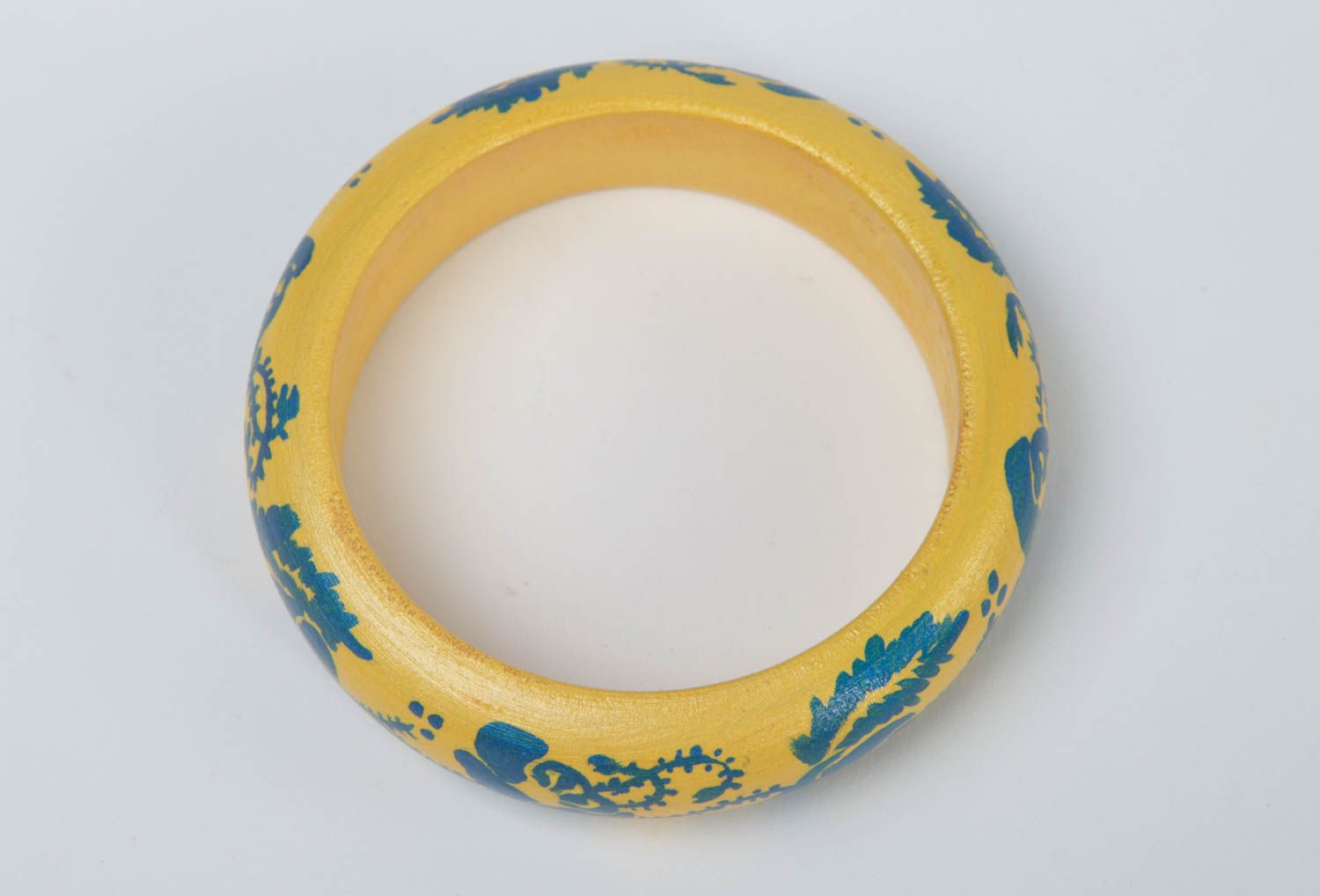 Pulsera artesanal de color amarillo regalo original accesorio para mujer foto 3