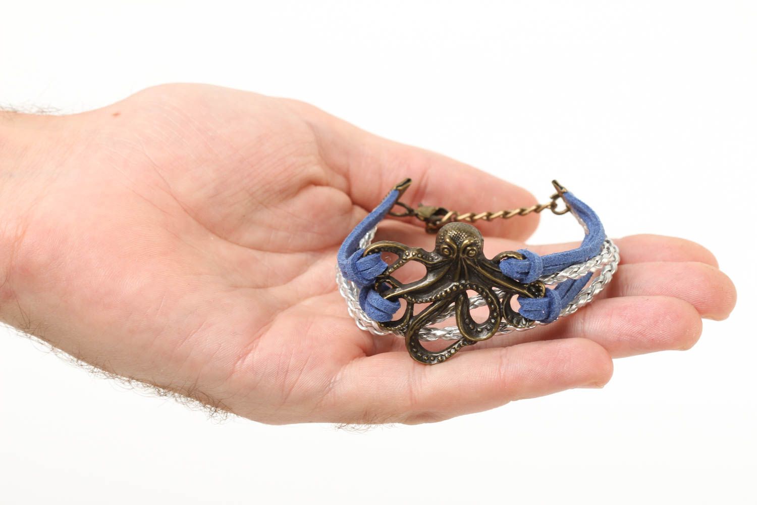 Bracelet style marin Bijou fait main multirang en daim et cuir Cadeau pour femme photo 5