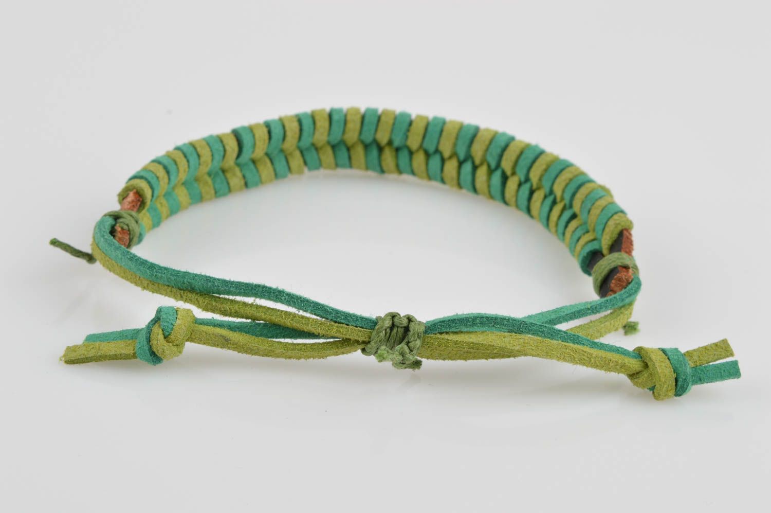 Handmade gelb grünes Leder Armband Designer Schmuck Accessoires für Frauen eng foto 4
