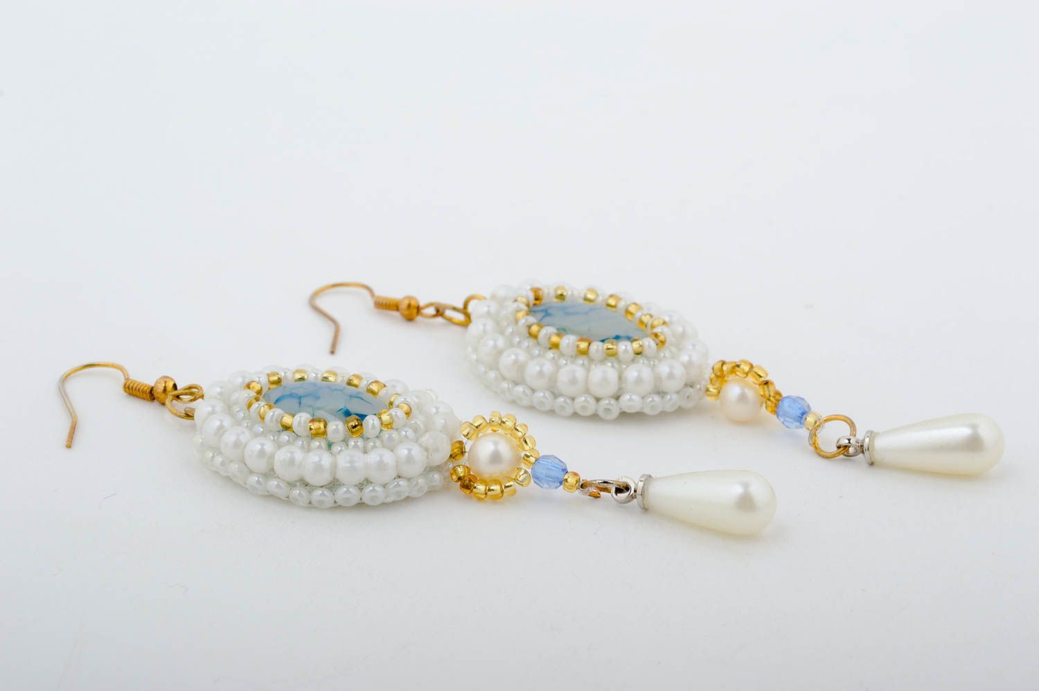 Handmade earrings unusual earrings stone earrings unusual gift for girl photo 3