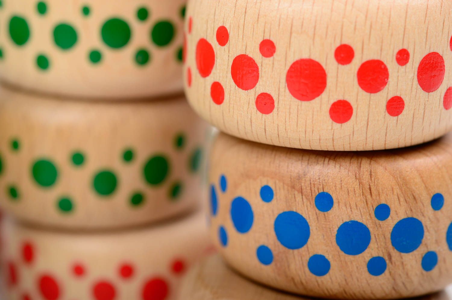 Handmade wooden toy designer painted accessories interesting home decor photo 2