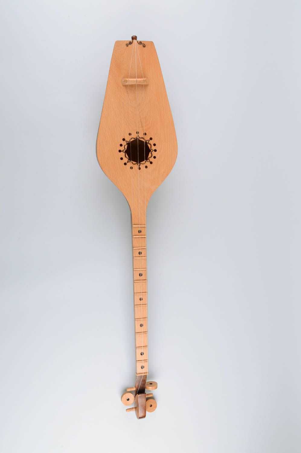 Instrument de musique ethnique fait main pandouri en bois Cadeau original photo 2