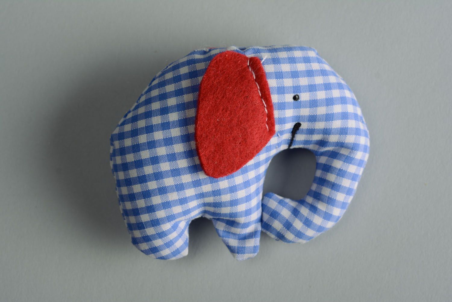 Textile toy Checkered Elephant photo 1