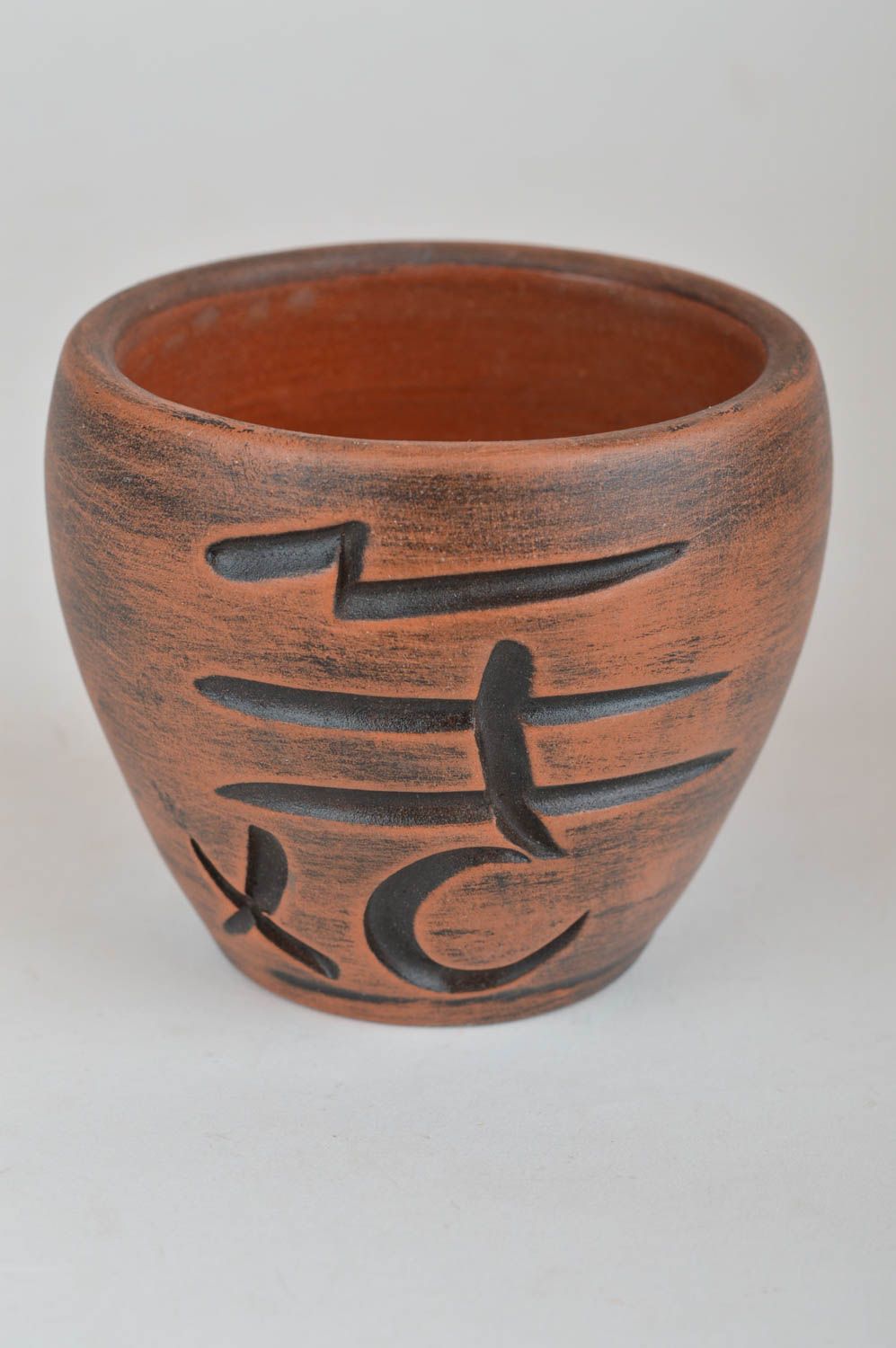 Vaso de chupito de arcilla artesanal para sake japonés bonito original de 150 ml foto 2