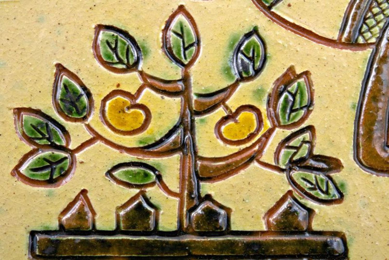 Mensola con affreschi decorativa fatta a mano mensola di legno con piastrelle
 foto 2