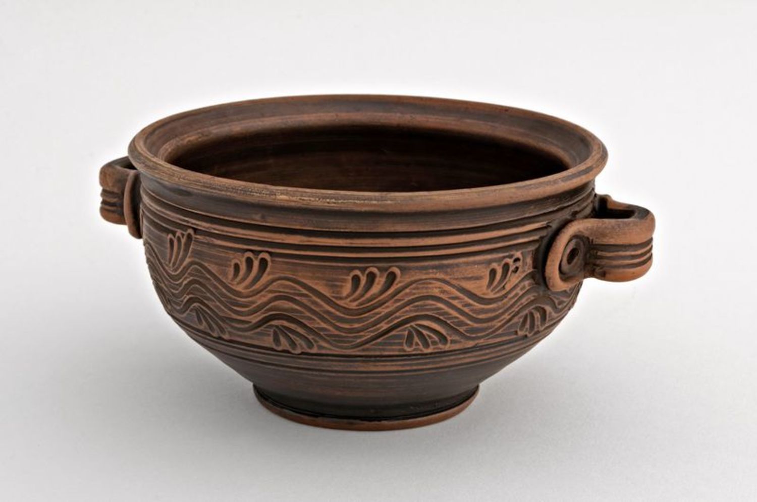 Ceramic piala with handles photo 5