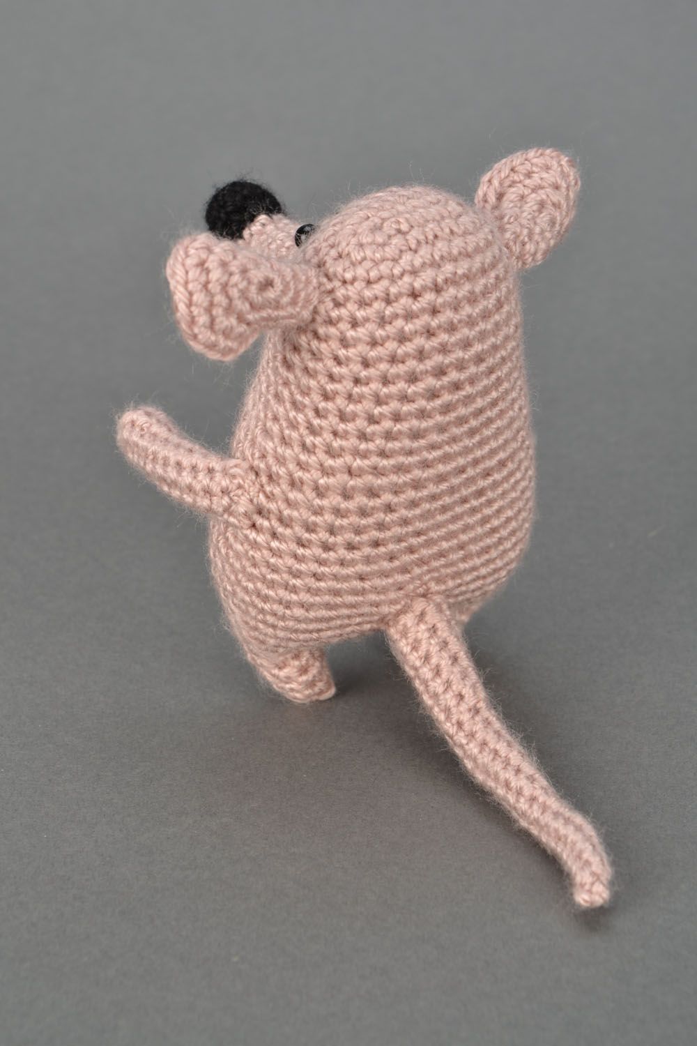 Handmade crochet toy Little Rat photo 5