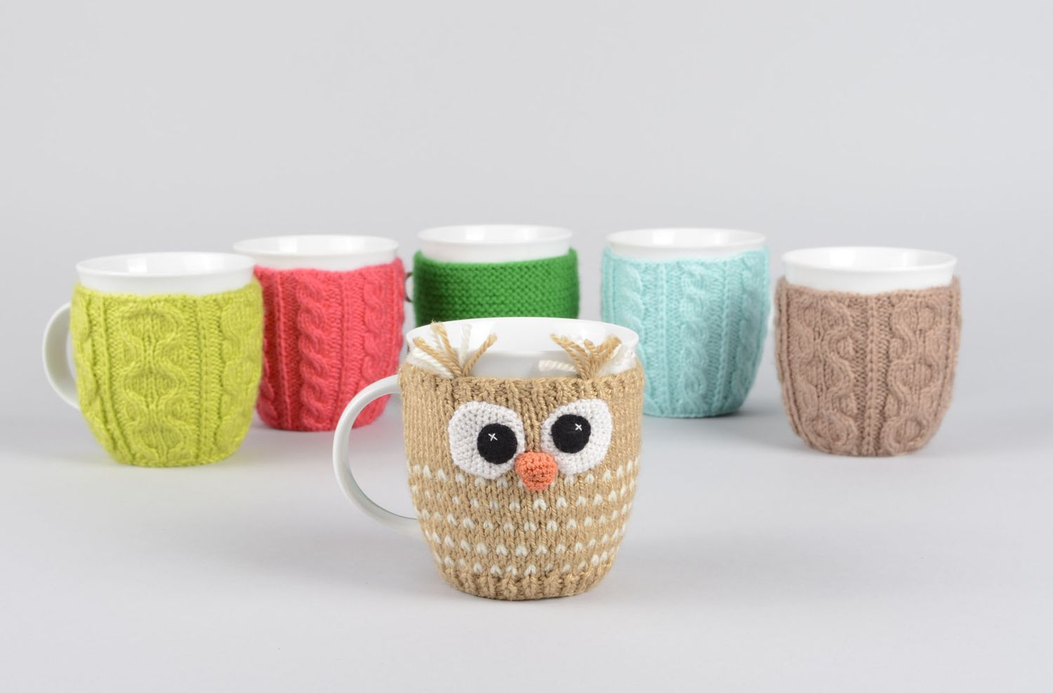 Tasse mit Eule handmade ausgefallene Tasse originelle Geschenke mit Überzug foto 5