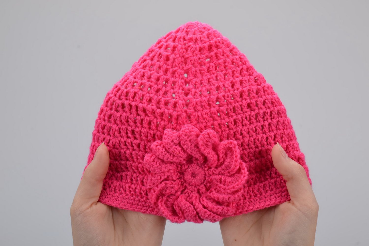 Bright crochet hat photo 5