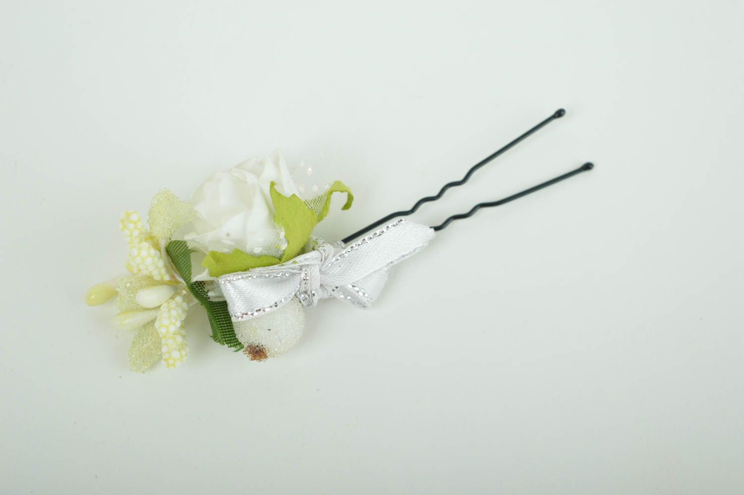 Handmade hair pin flower hair accessories for girls fashion accessories for her photo 2