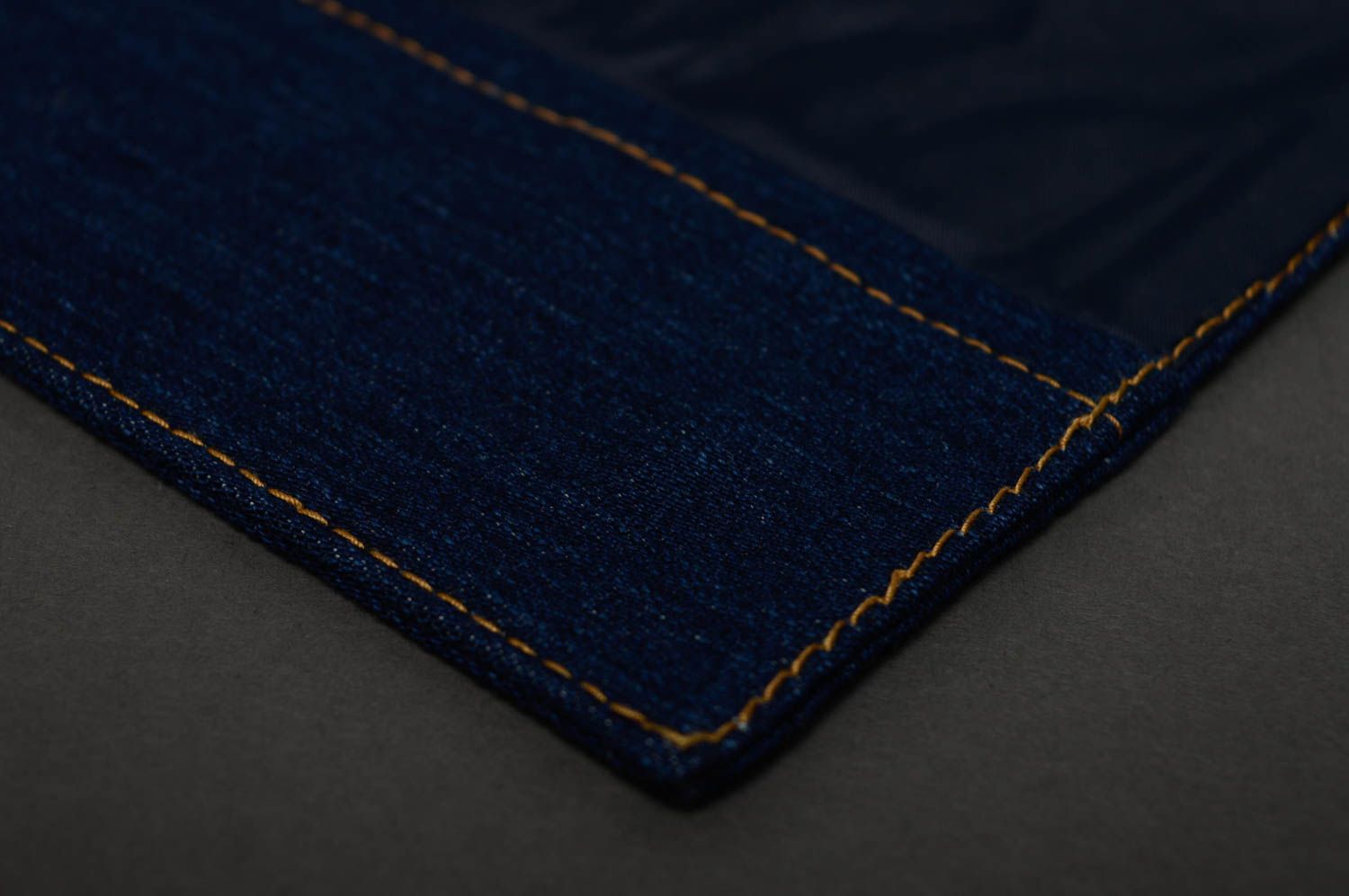 Copertina per taccuino fatta a mano di jeans con ricamo copertina blocco note
 foto 5