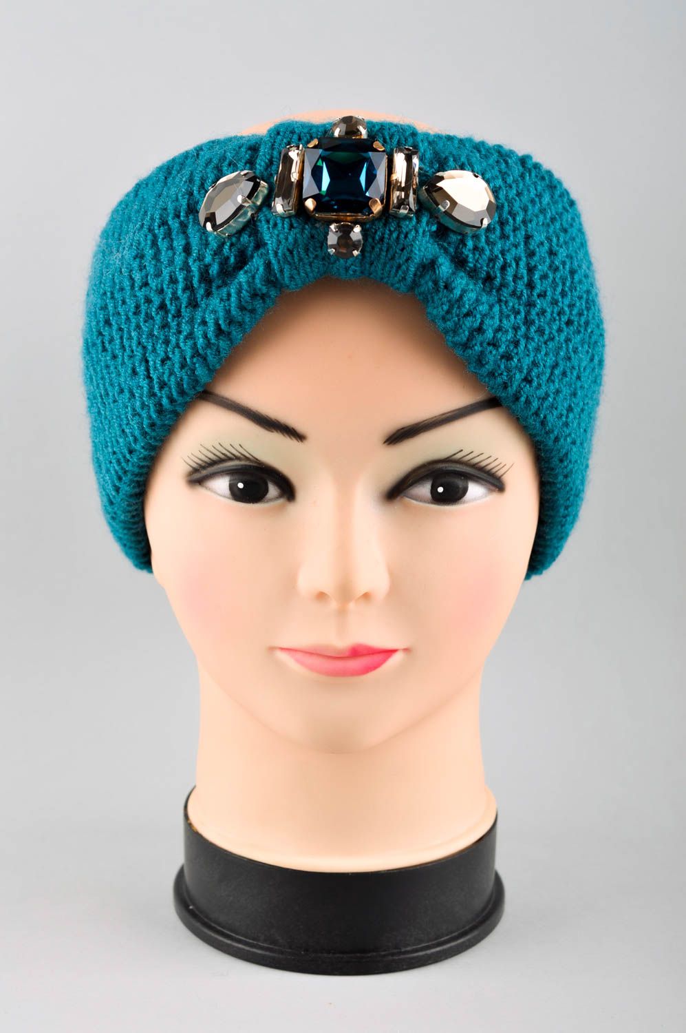 Handmade designer turban stylish winter accessory headwear in Eastern style photo 2