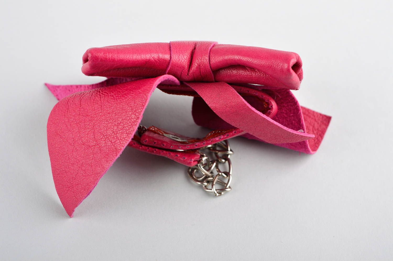 Modeschmuck Armband handmade Leder Accessoire stilvolles Armband Damen foto 3
