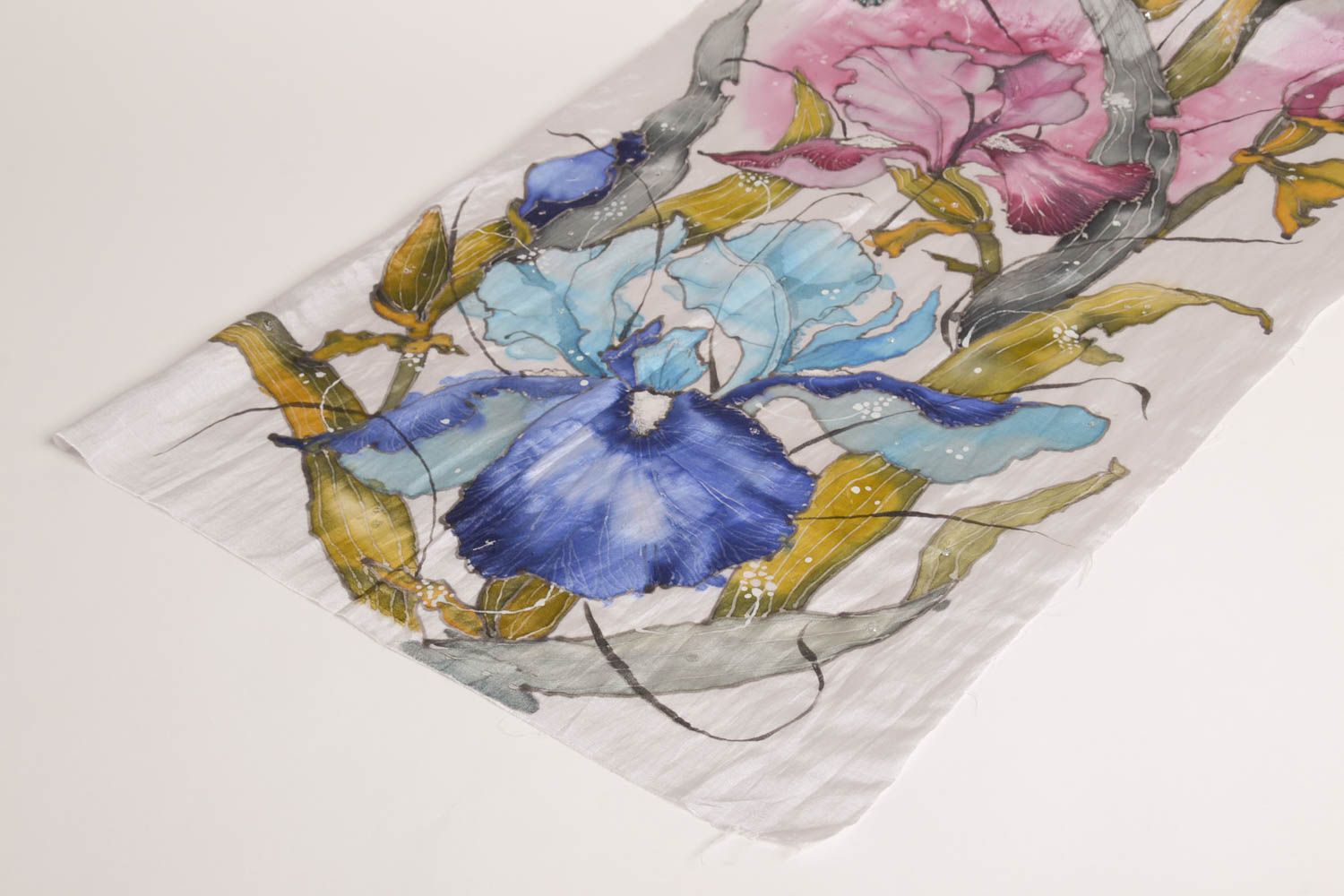 Damen Stola handmade Schal aus Seide Accessoires für Frauen stilvoll originell foto 2