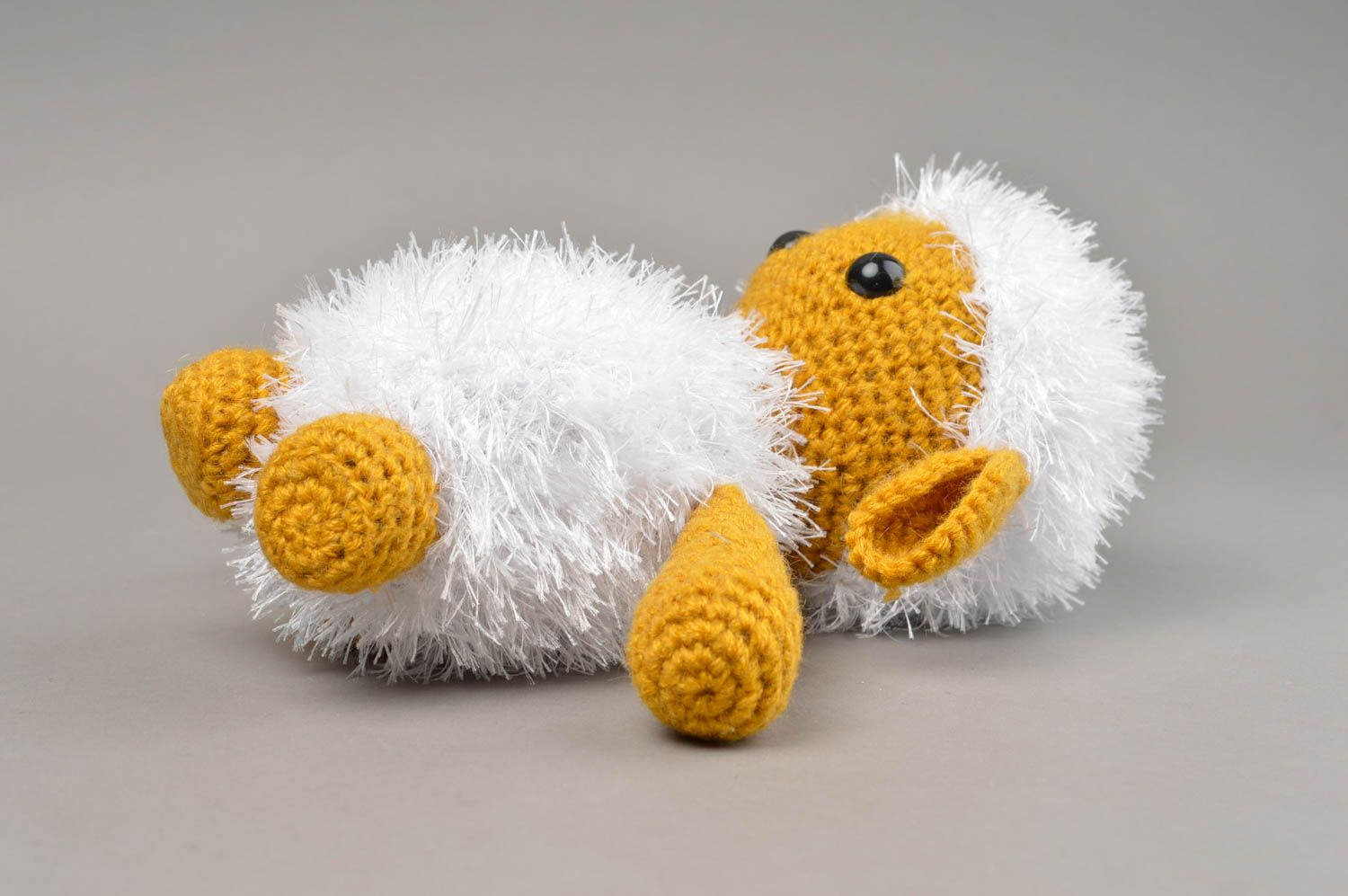 Peluche artesanal con forma de una oveja muñeco para niño regalo original  foto 5