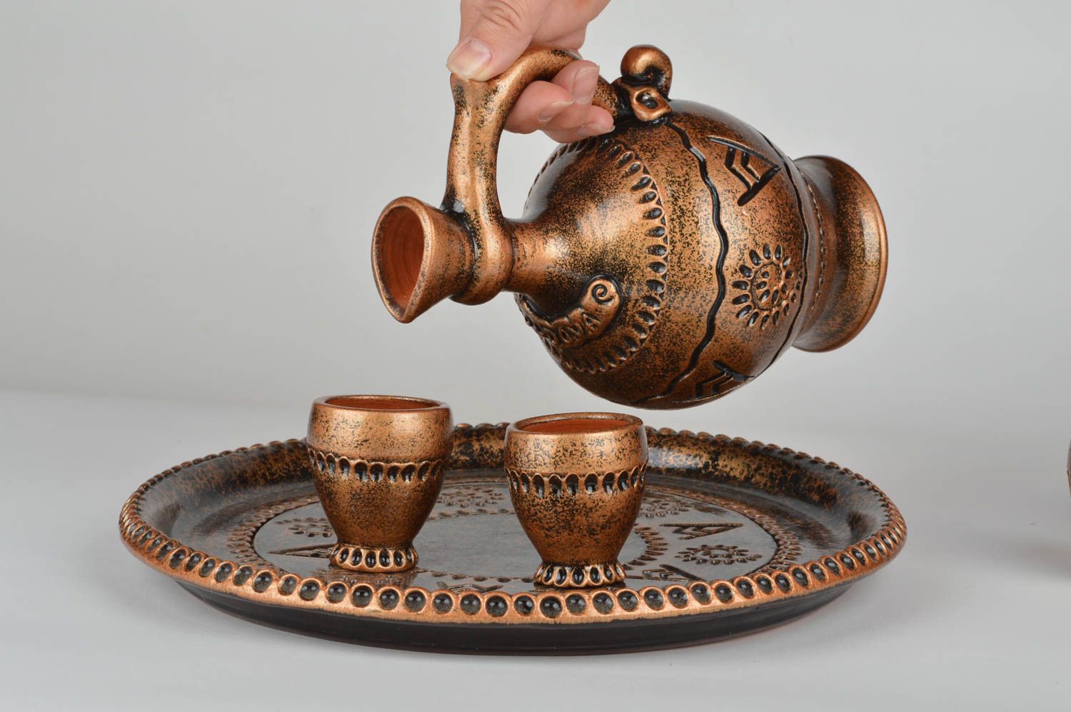 Artículos de cocina hechos a mano menaje del hogar vajillas de cerámica foto 3