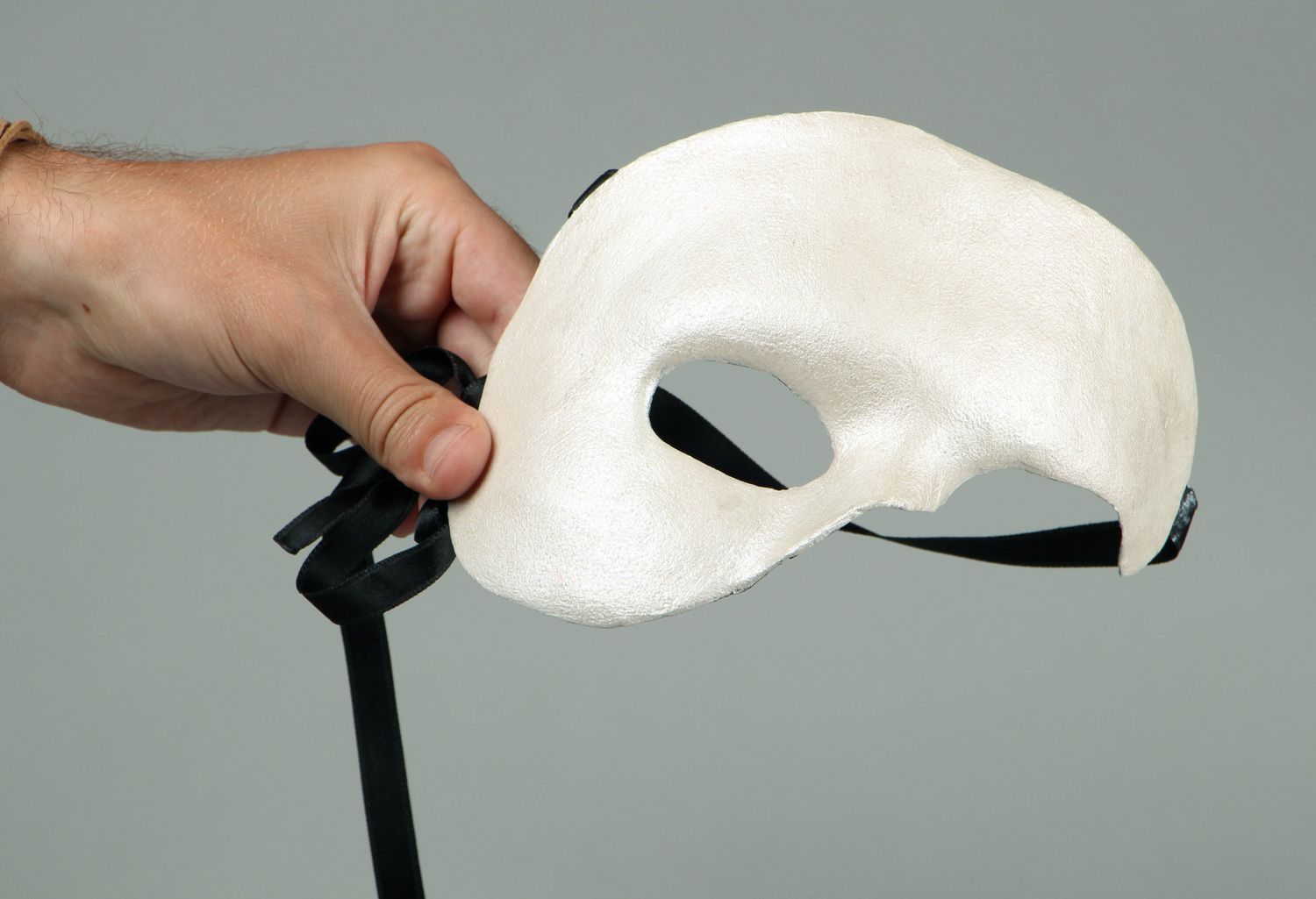 Máscara de papel maché Fantasma da Ópera foto 5