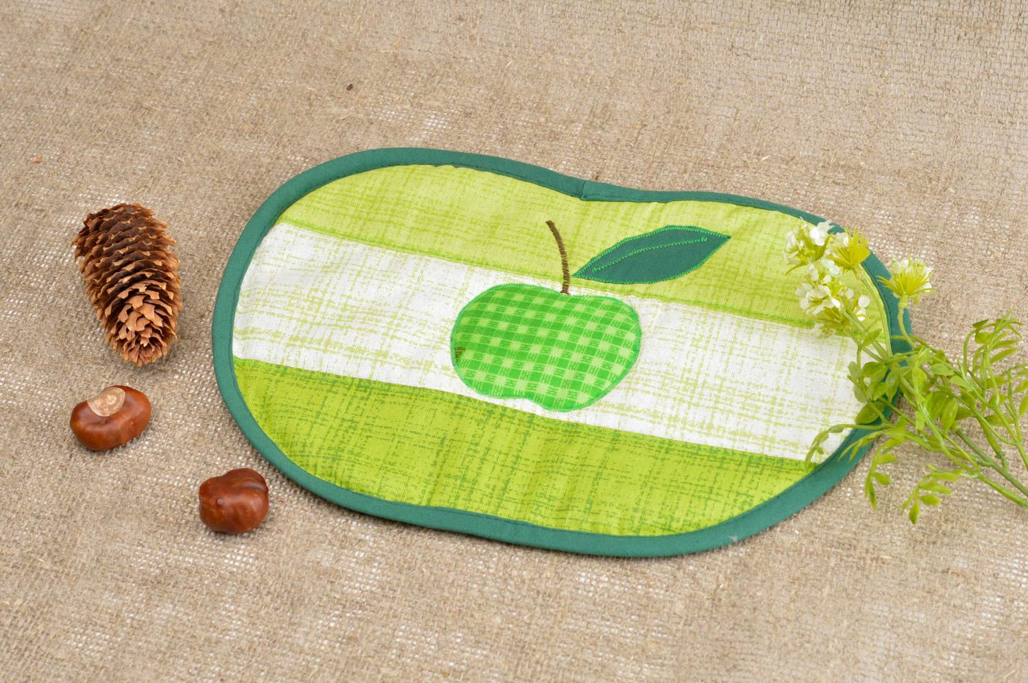 Handmade cute kitchen accessory bright cute potholder designer textile for home photo 1