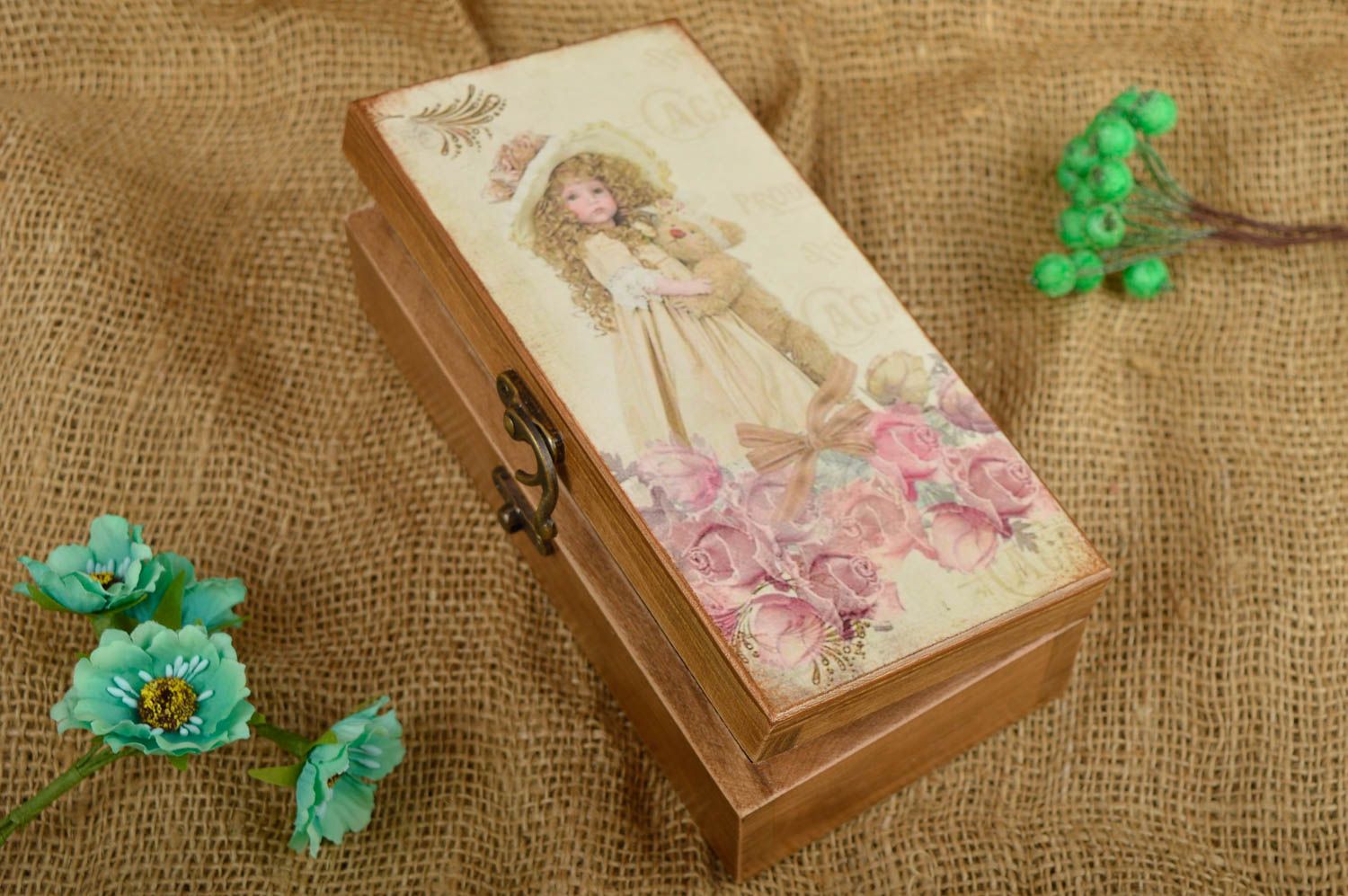 Handmade home decor jewellery box wooden jewelry box gifts for girls cool gifts photo 1