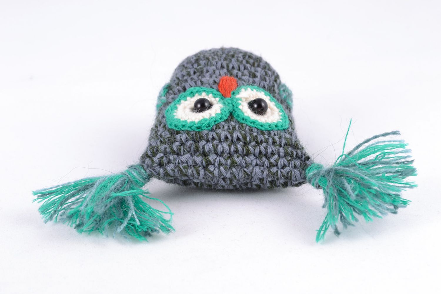 Soft crochet toy owl photo 5