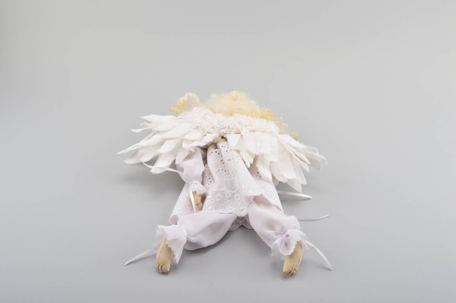 Кукла ручной работы кукла из ткани авторская кукла маленькая Ангел декор фото 4