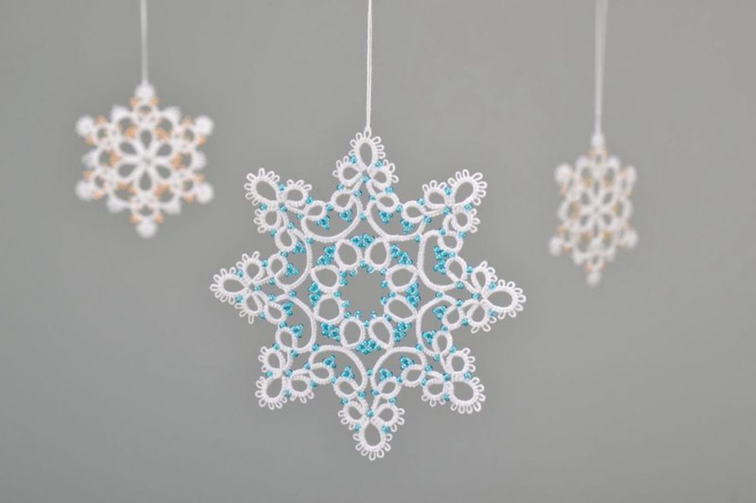 Lace Christmas tree decoration Snowflake photo 1