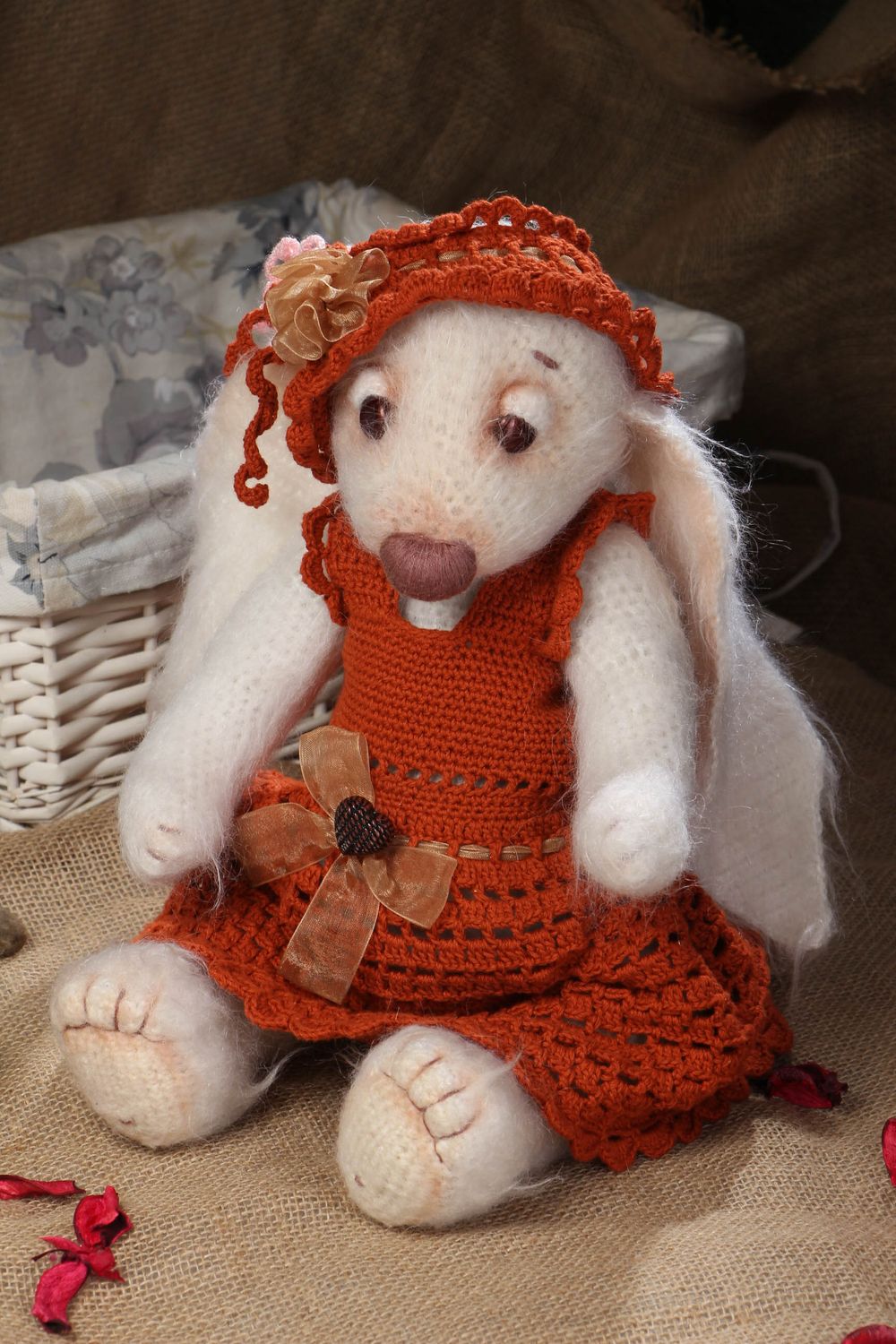 Handmade crochet toy Bunny Meggie photo 5