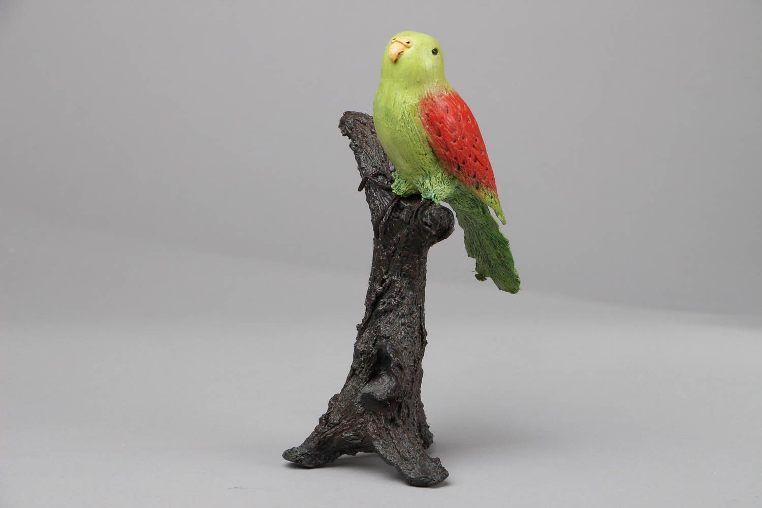 Statuette de perroquet décorative faite main photo 1