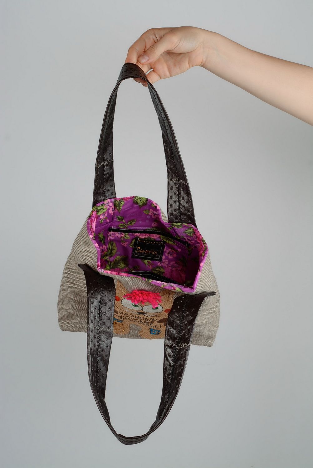 Текстильная сумка Кот  фото 4