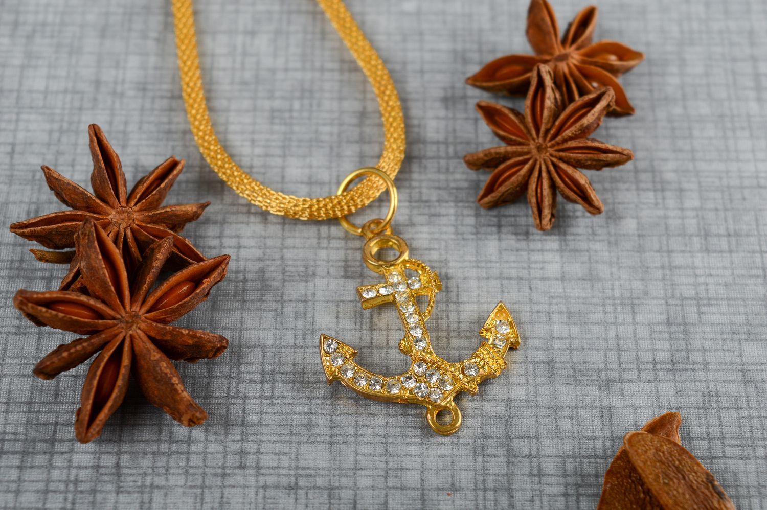 Beautiful pendant handmade metal pendant anchor pendant metal jewelry for girl photo 1