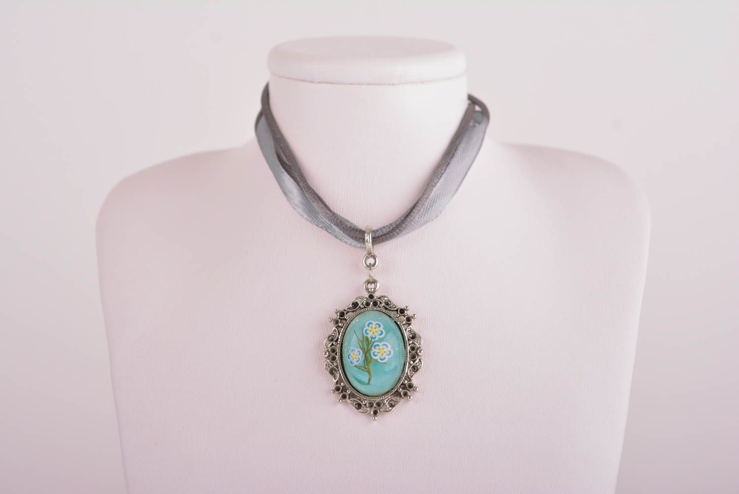 Handmade beautiful brooch elegant designer earrings lovely jewelry set photo 2