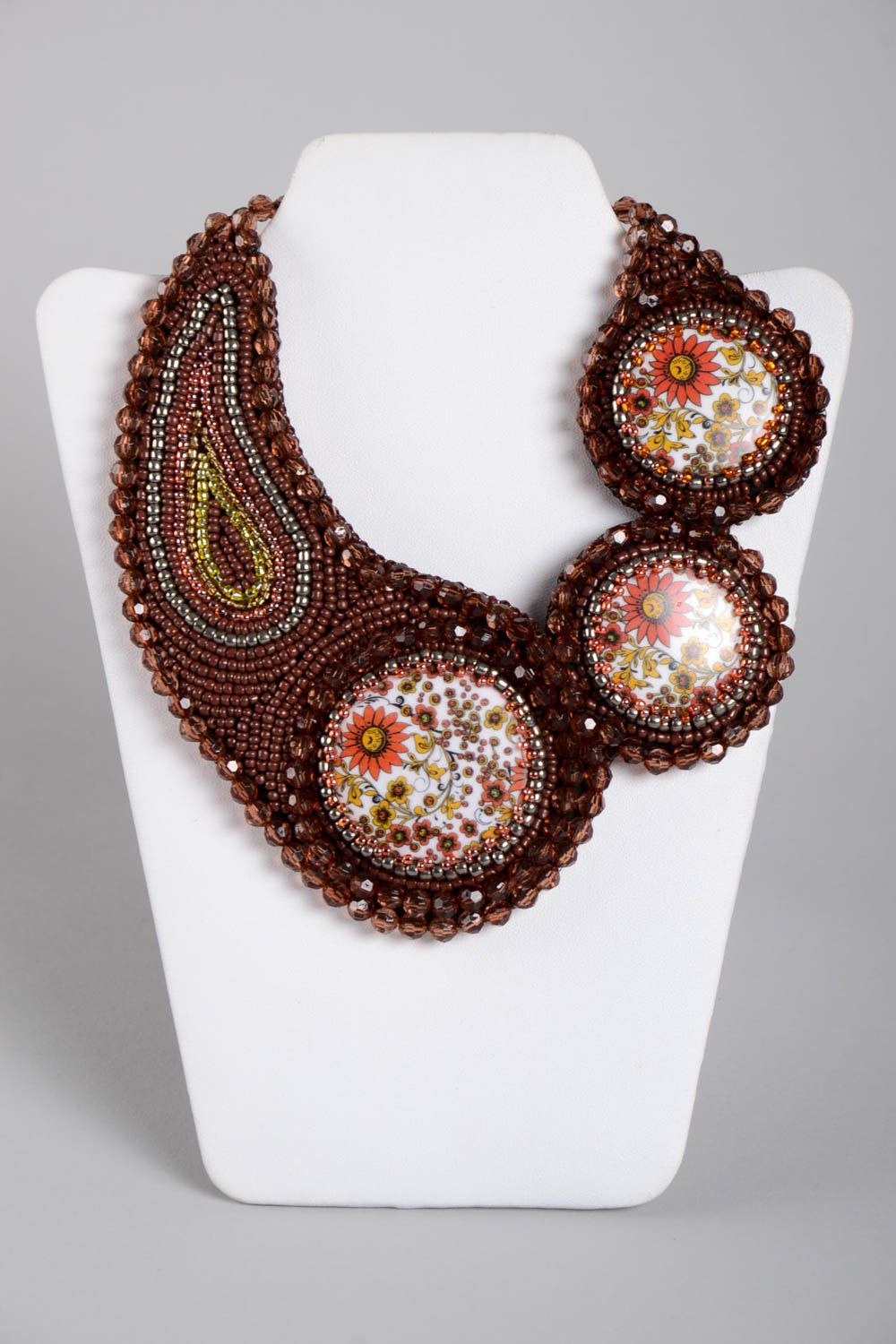 Collier Halskette handgemachter Schmuck Accessoire für Frauen Damen Collier  foto 2