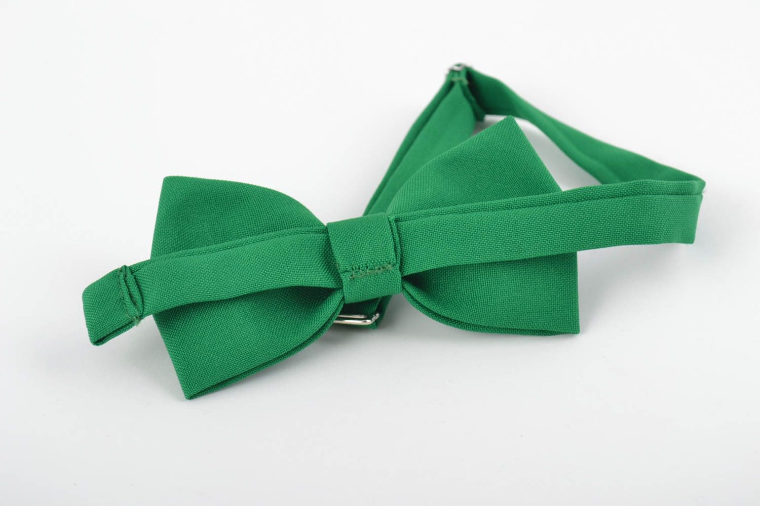 Corbata de moño verde hecha a mano regalo original accesorio para hombre foto 5
